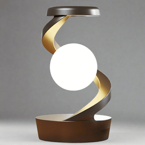 3D LED RGB Floating Moon Lamp with Wireless Charger - Floating & Spinning Table Lamp