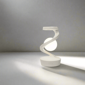 3D LED RGB Floating Moon Lamp with Wireless Charger - Floating & Spinning Table Lamp