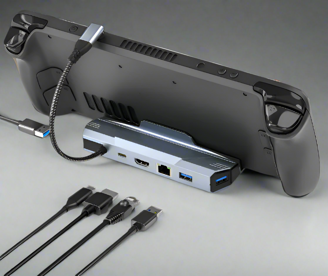6-in-1 Steam Deck Dock with 4K HDMI & Gigabit Ethernet