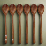 6 Pieces Premium Wooden Spoons Set