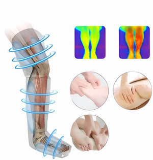 Cordless Foot & Leg Massager – 360° Air Pressure & Heating for Muscle Relief & Blood Circulation