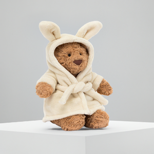 Cozy Bath Robe Plush Doll - Adorable Sleep Toy for Babies