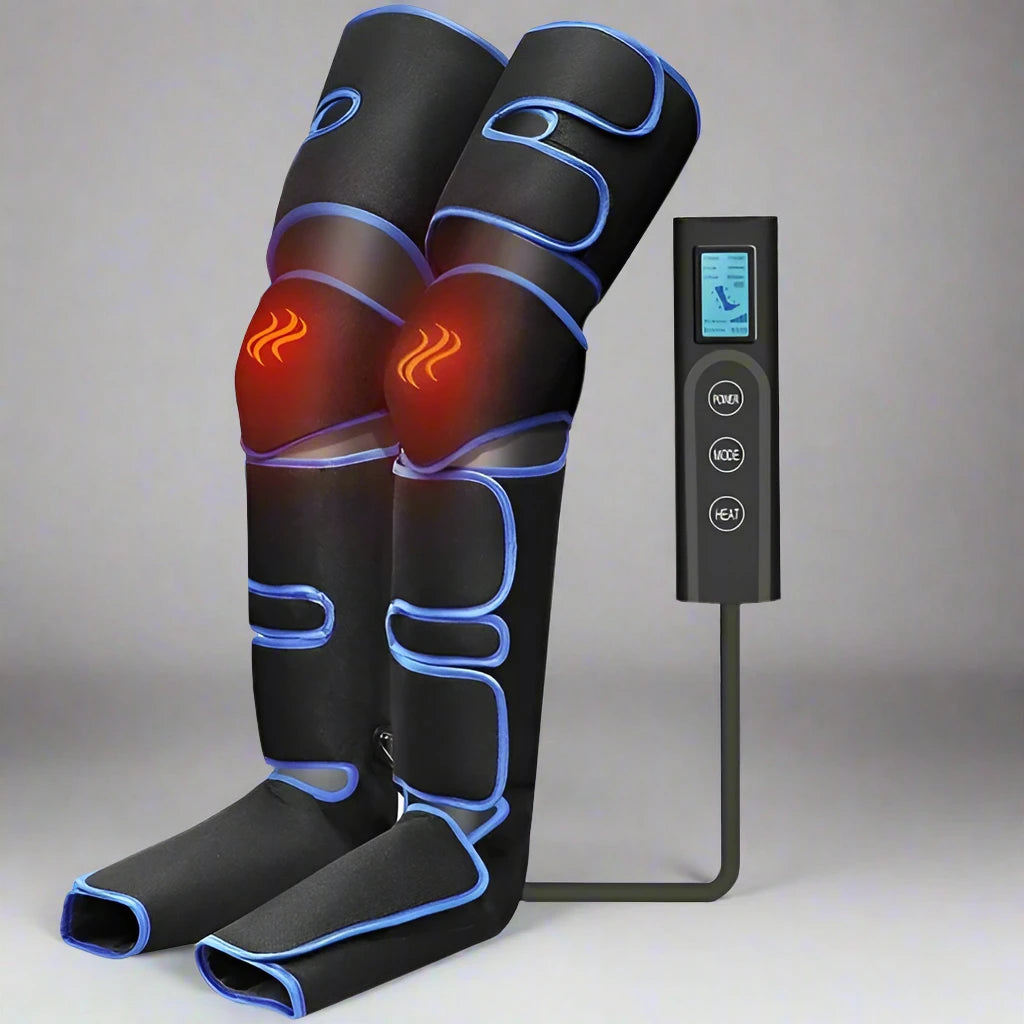 Foot air pressure leg massager promotes blood circulation, body massager, muscle relaxation, lymphatic drainage device 360°
