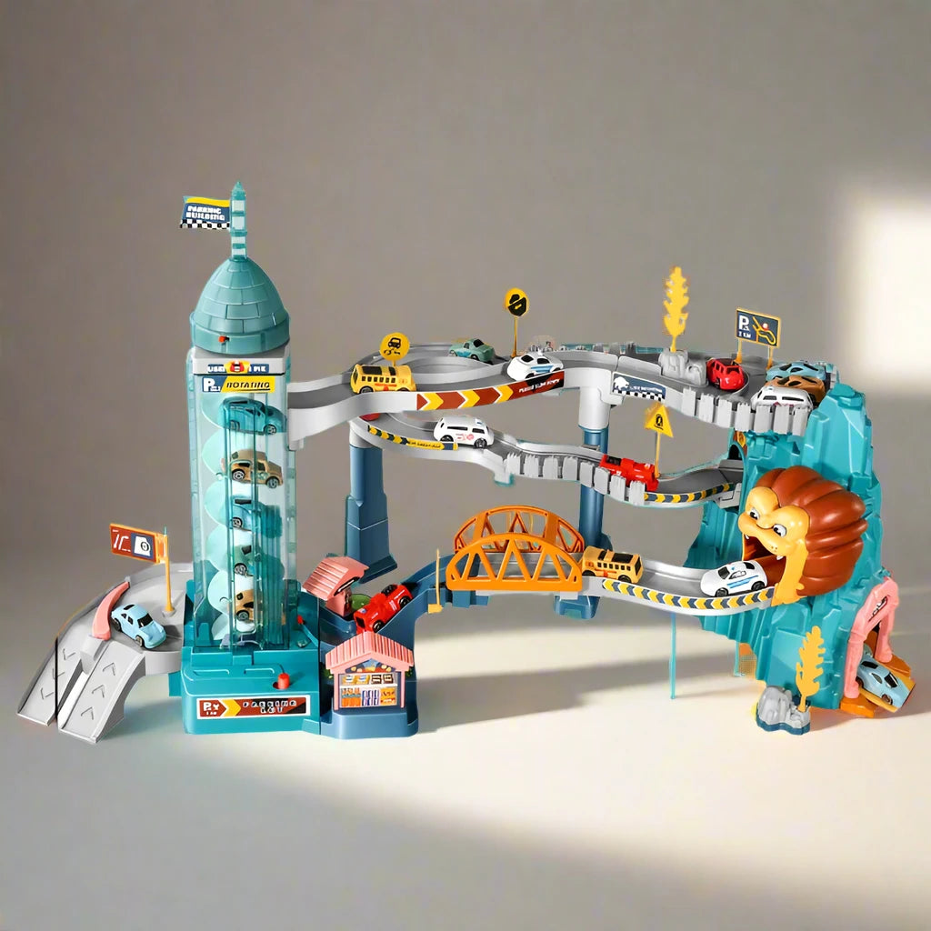 Lion Theme Car Track for Kids & Toodlers