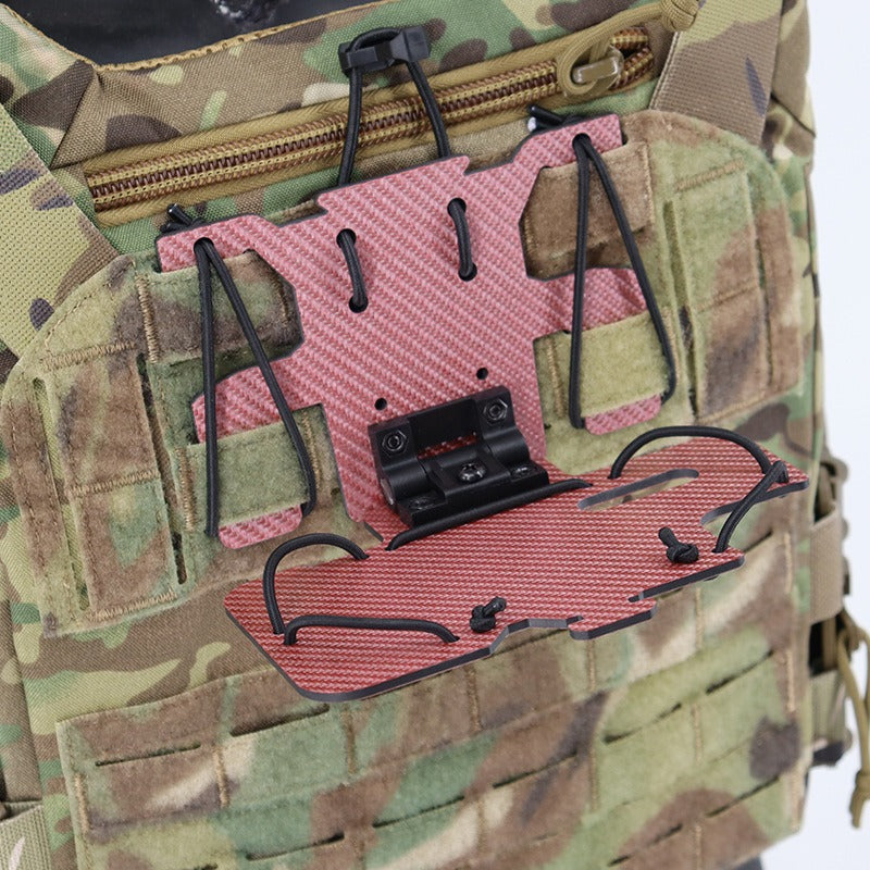 Tactical MOLLE with Carbon Fiber Phone & Navigation Carrier Board